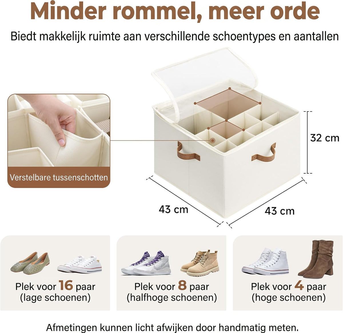 Stapelo – Verstelbare opbergbox voor schoenen & kleding