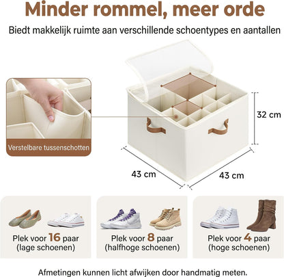 Stapelo – Verstelbare opbergbox voor schoenen & kleding