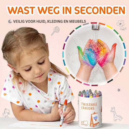 Crayloo - Zijdezachte Wasbare Krijtjes